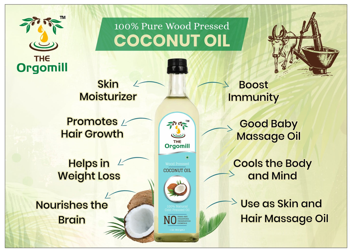 Coconut Wood Pressed Oil